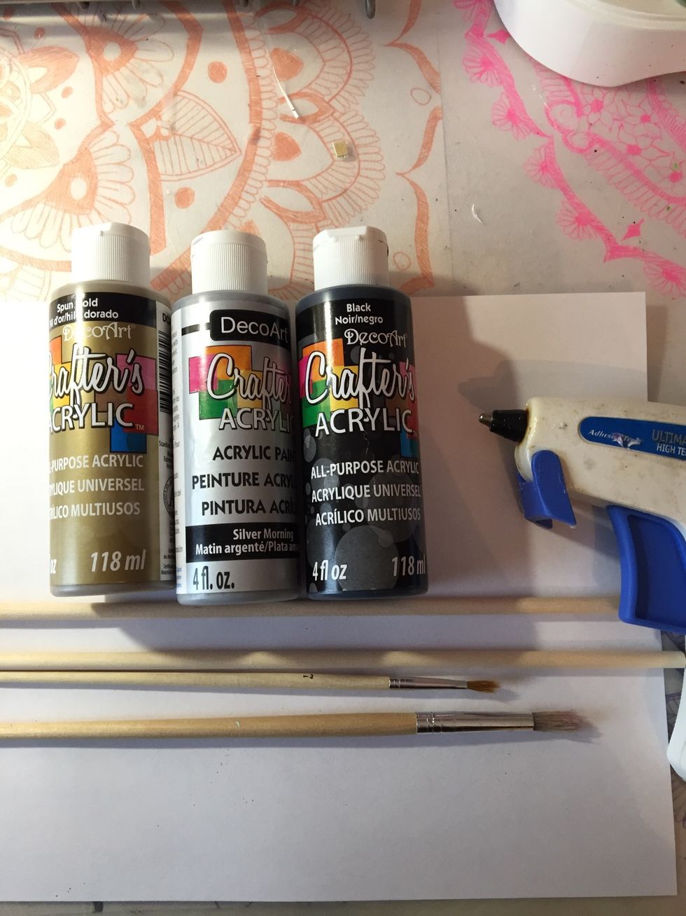 Gather your supplies. You will also need things to decorate it with. Get a parent to help you because the glue gun is very hot. \ud83d\ude04\ud83d\udc4d\ud83c\udffd