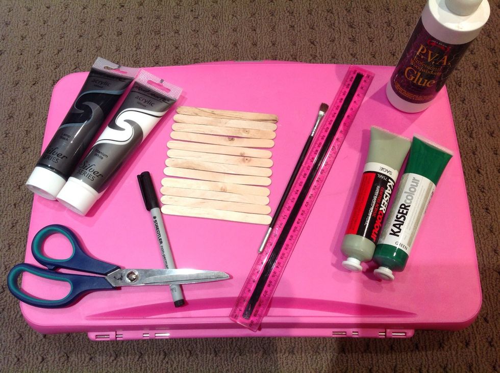 Gather your supplies.