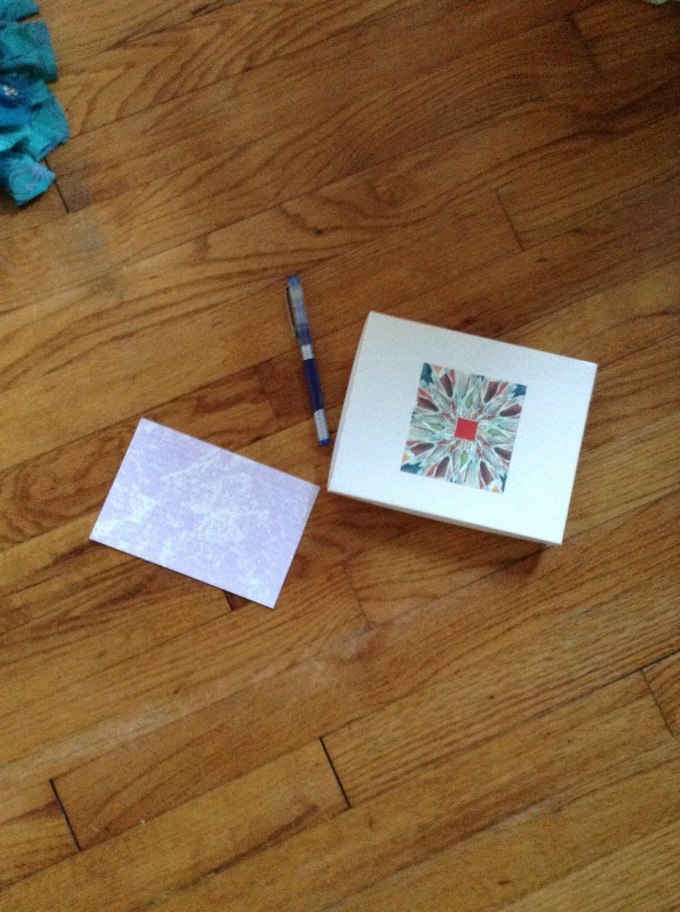 Gather your supplies.