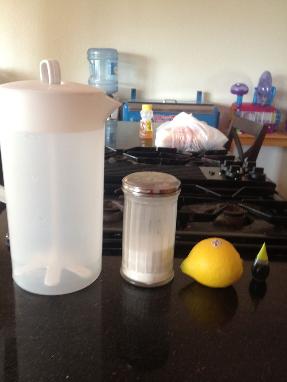 Gather your things.(you can use 2 lemons if you like it sour).