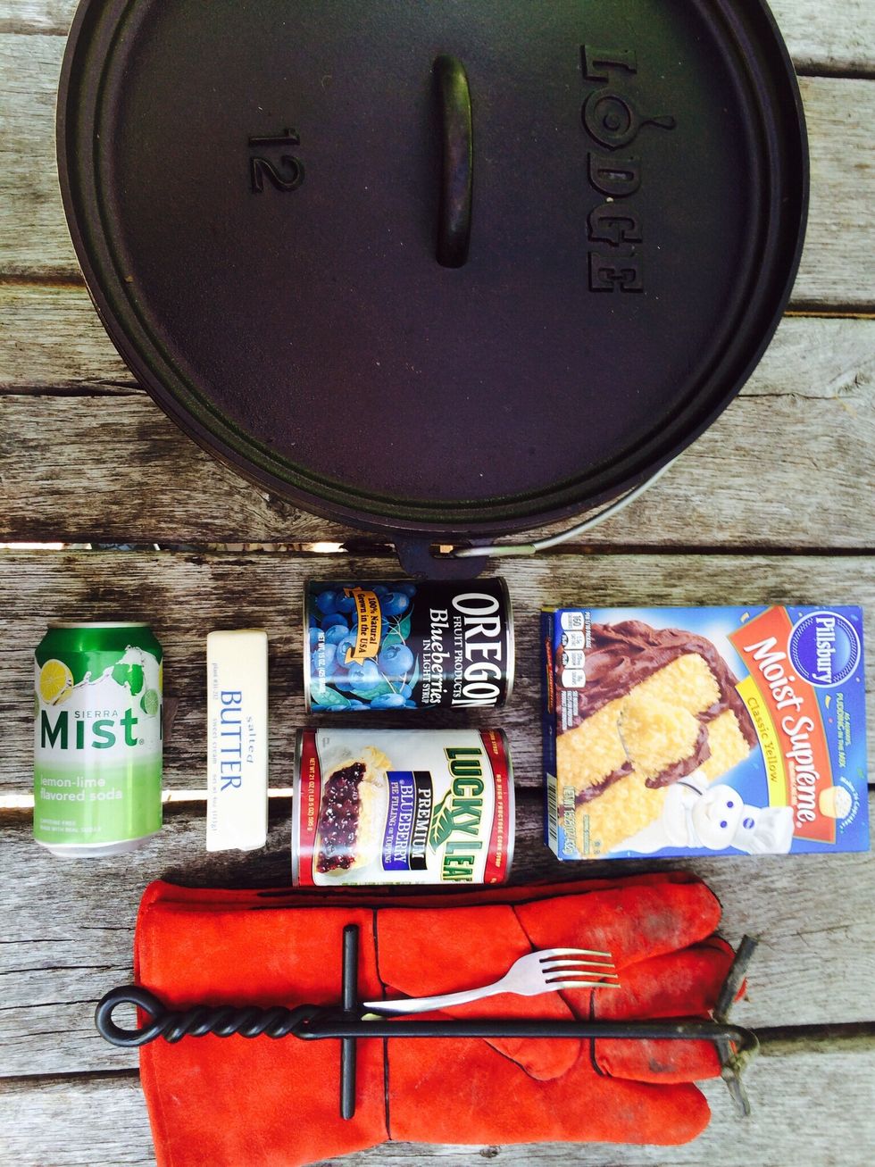 Gathered ingredients ...