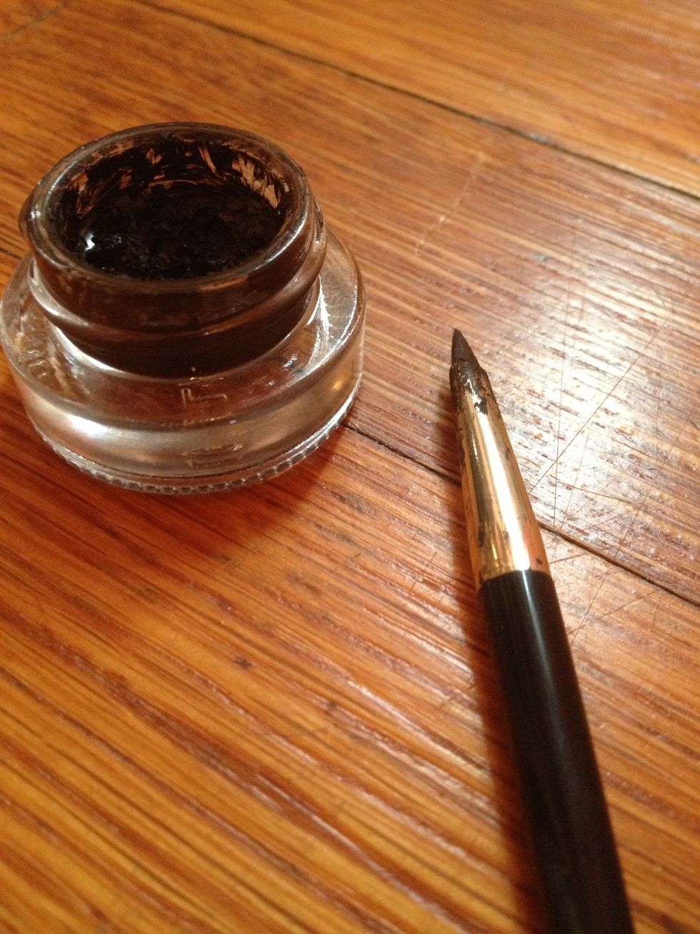 Gel eyeliner comes in a little pot and a brush. This is my favorite type of eyeliner I just think it's the easiest to use.