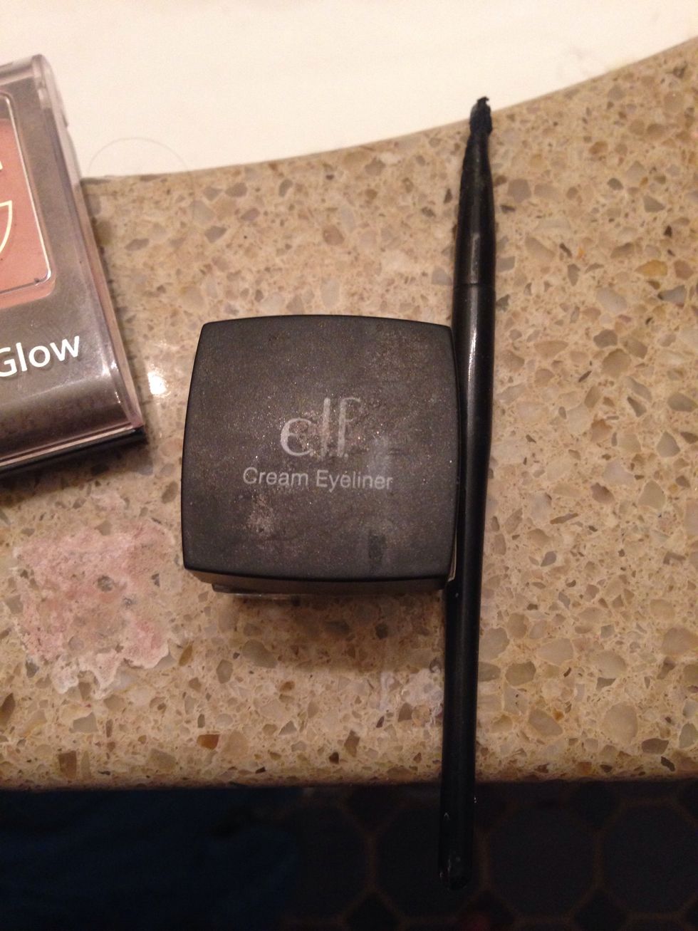 Gel liner! Apply to the inner bottom lid, also I always apply to my upper water line, it makes your lash line look much thicker!