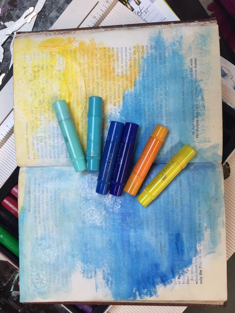 Gelatos really blend we'll seamlessly into each other