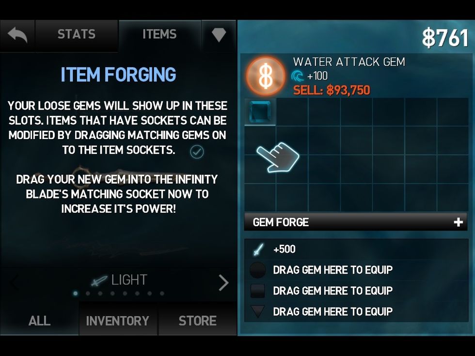 Gems are used to improve weapons, armor or items and change many things. Gems can also be put into the Gem forge with other gems to make an even better Gem