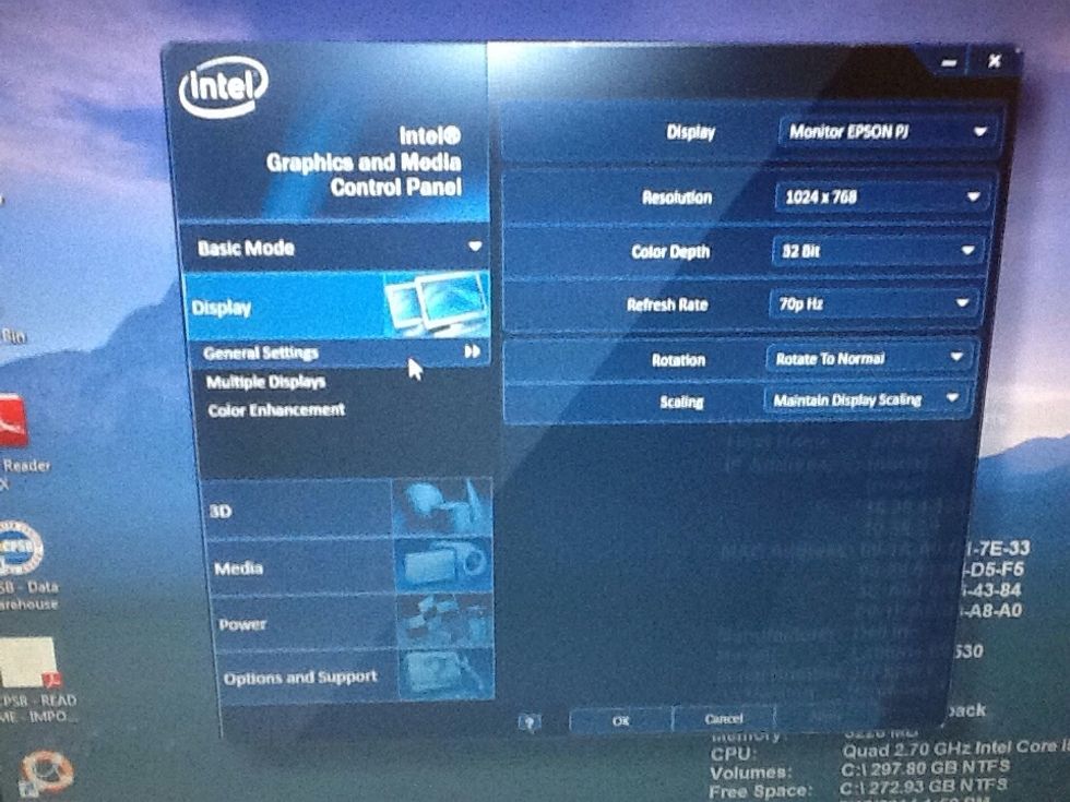 General Setting: 1024x768