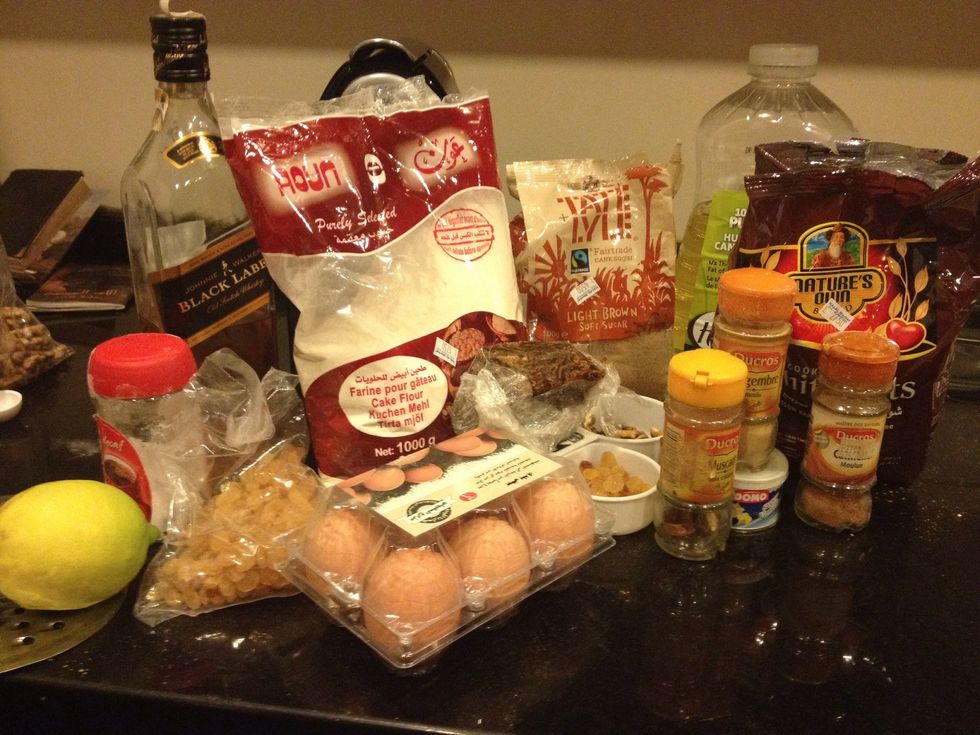 General view of ingredients