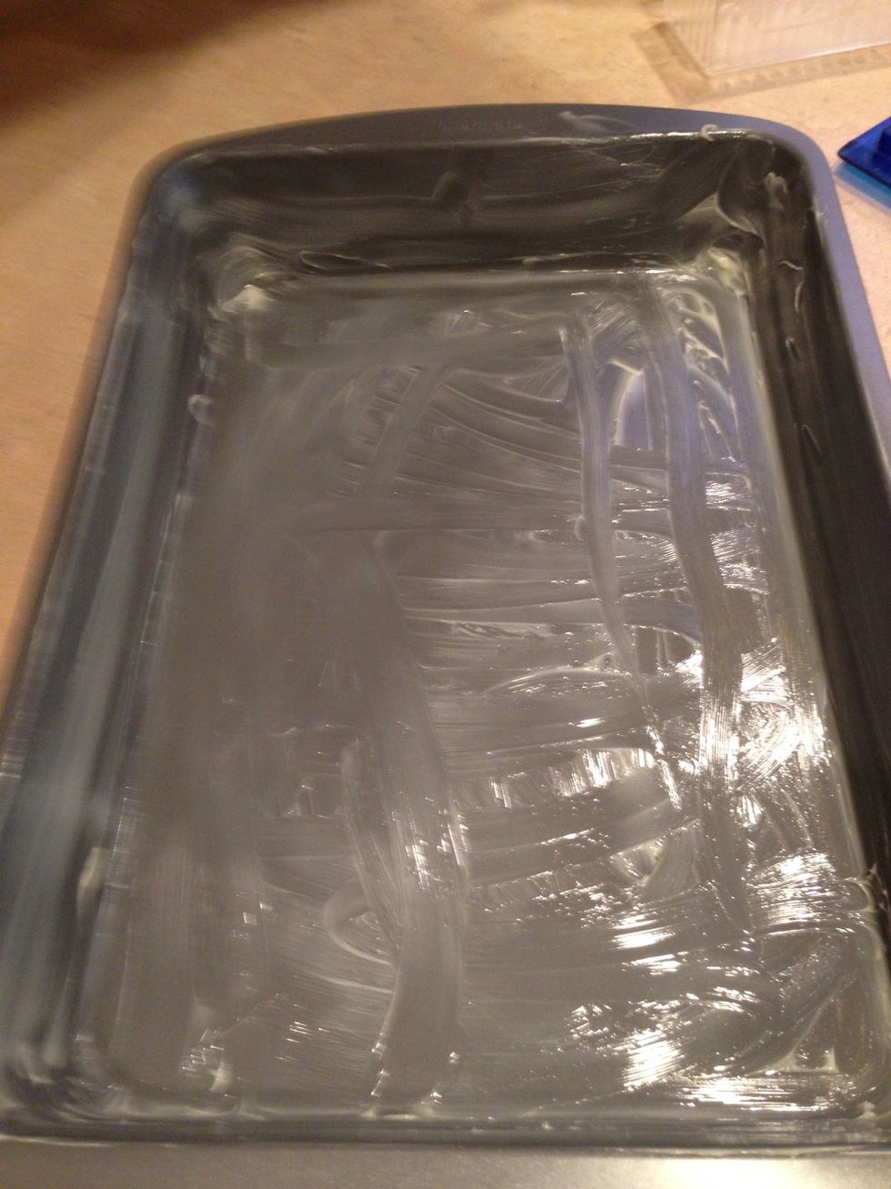 Generously grease a 13x9 pan