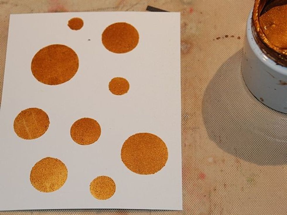 Gently dry with the heatgun.