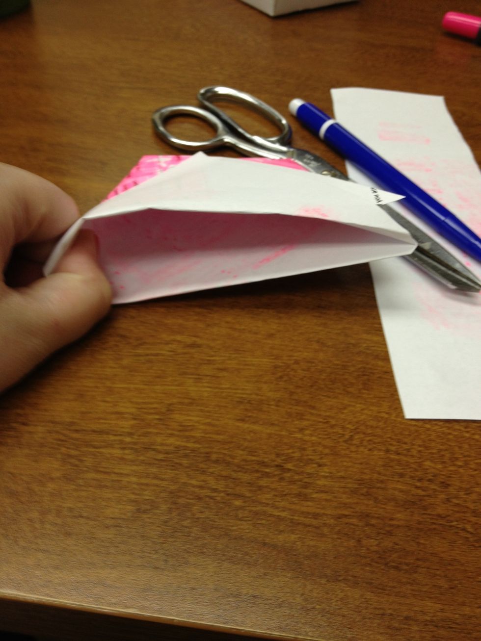 Gently open the top...