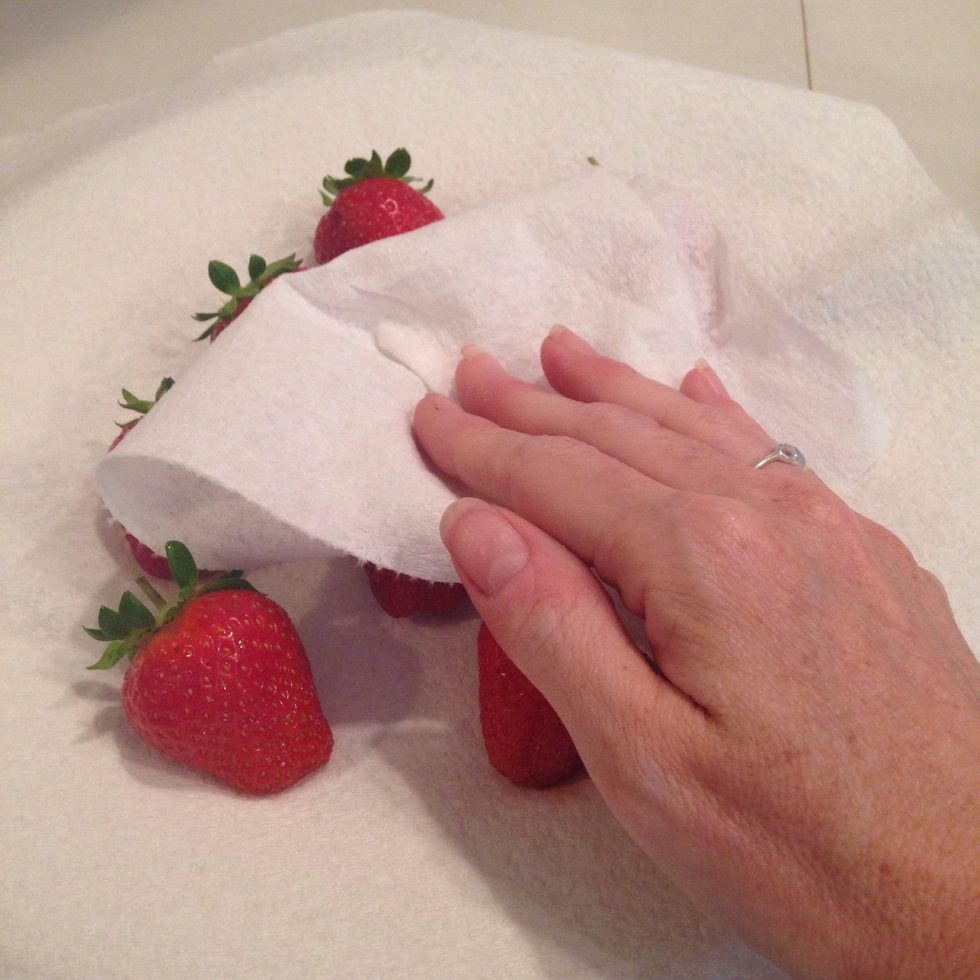 Gently pat dry to remove any excess water.