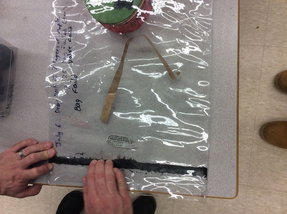 Gently press sealing tape.