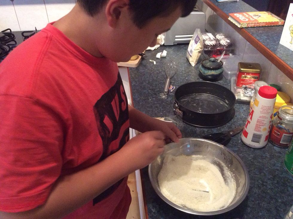Gently stir into the butter mixture till smooth.