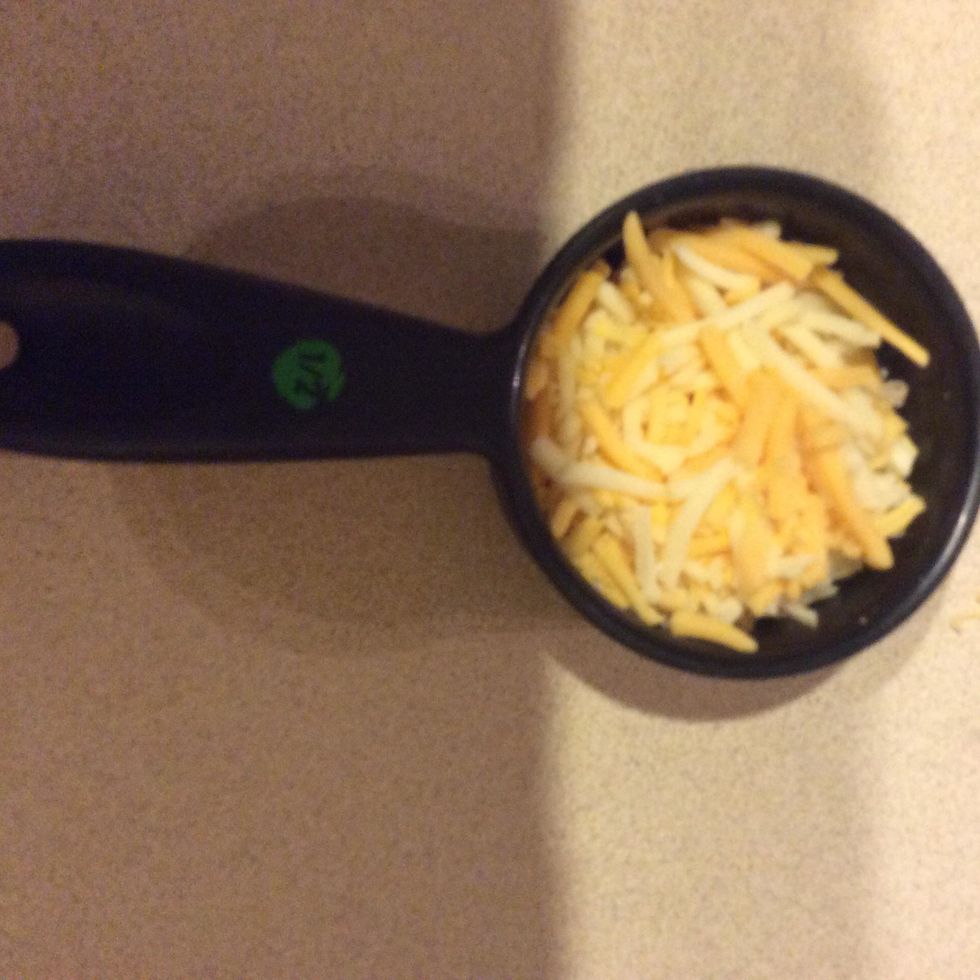 Get 1/2 a cup of cheese