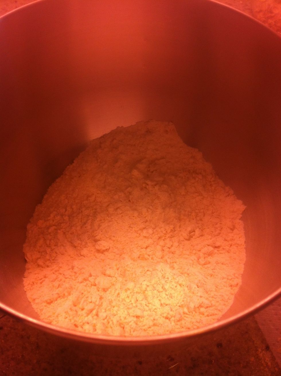Get 1/2 cup of cornmeal