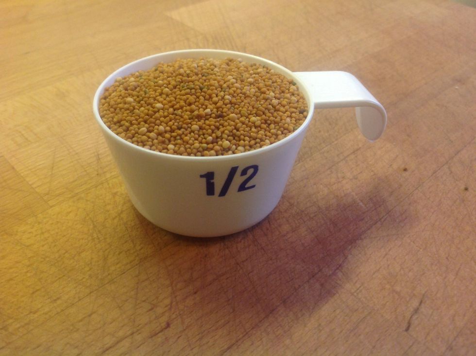 Get 1/2 cup of yellow mustard seeds