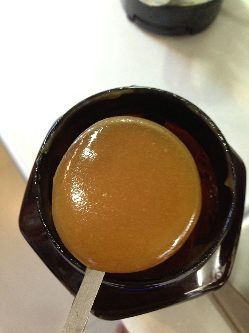 Get 1 tablespoon of honey ( it gets REALLY sweet so you could do half a tablespoon )