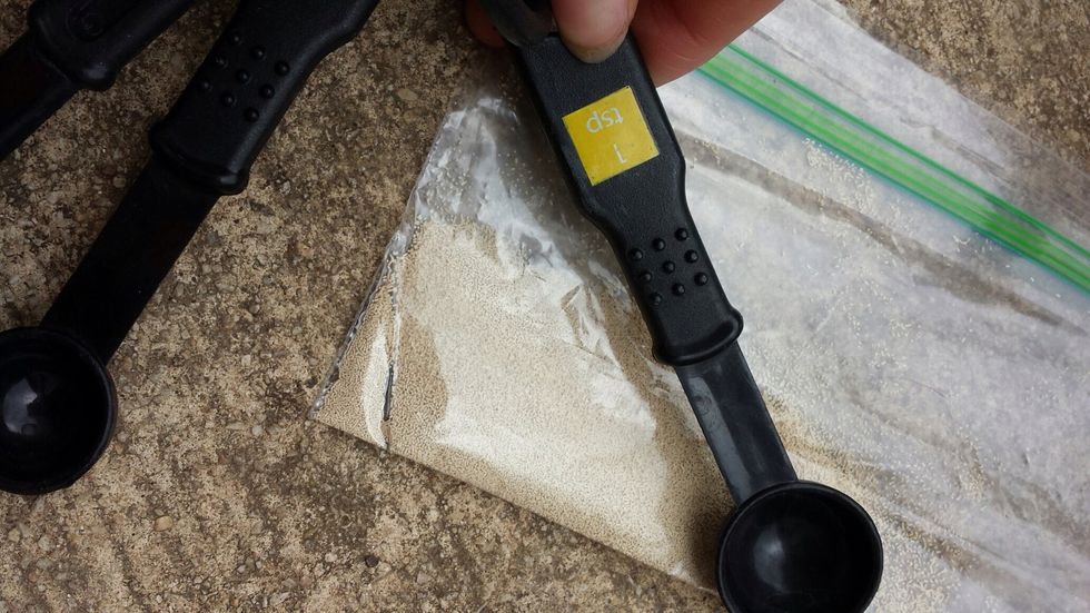 Get 1 teaspoon of yeast