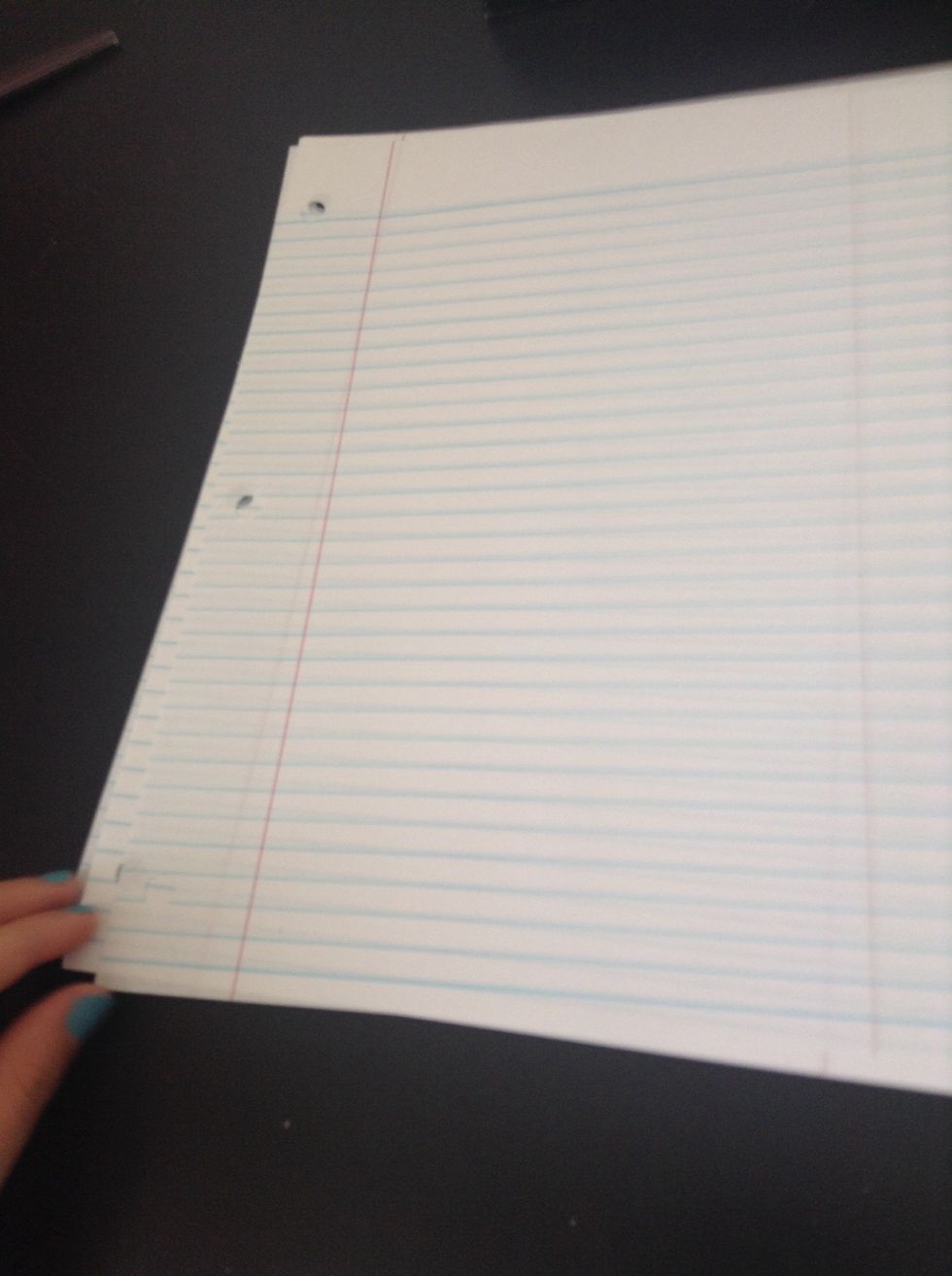 Get 15 pieces of paper