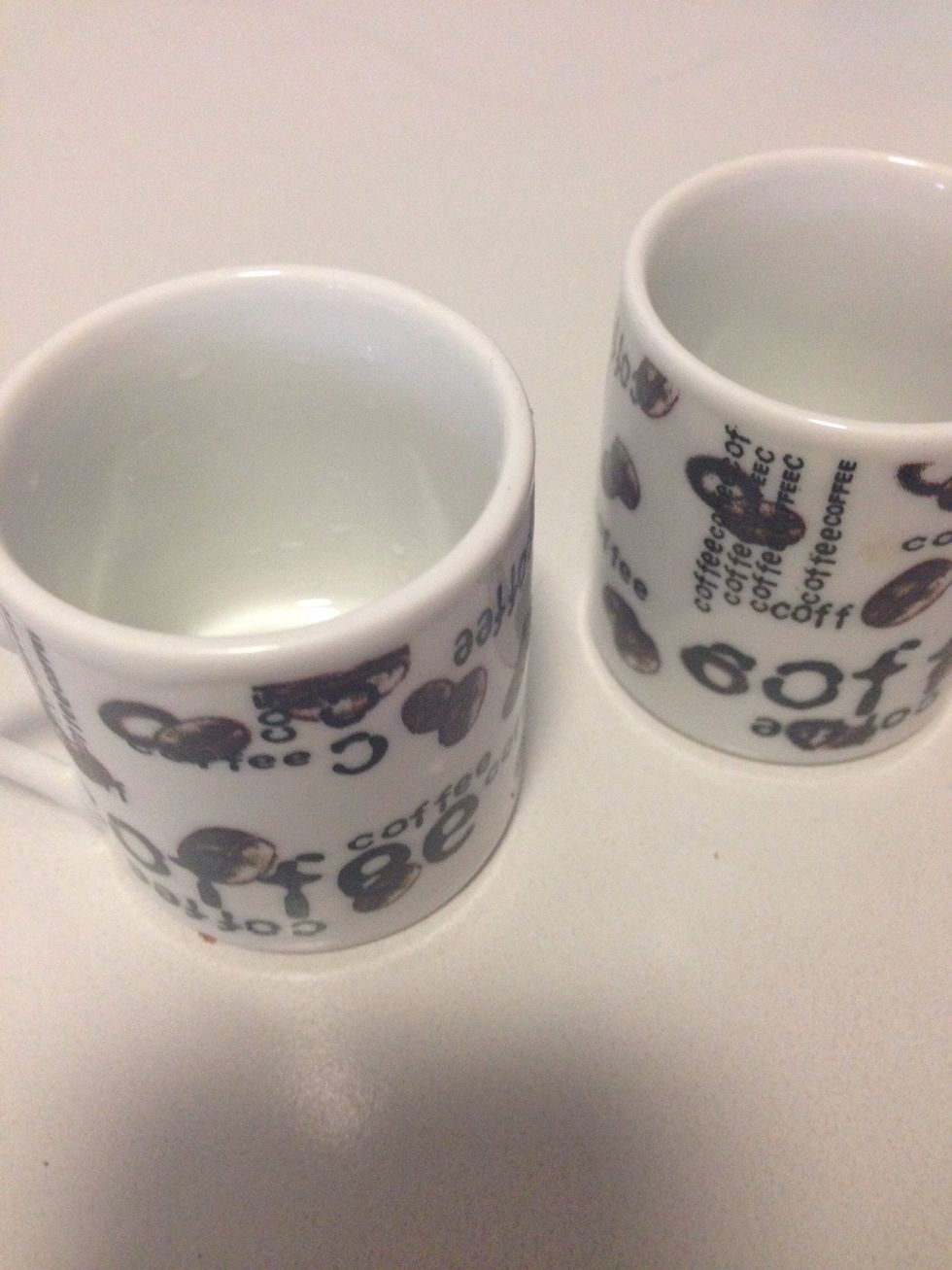 Get 2 cups it can be any size you prefer