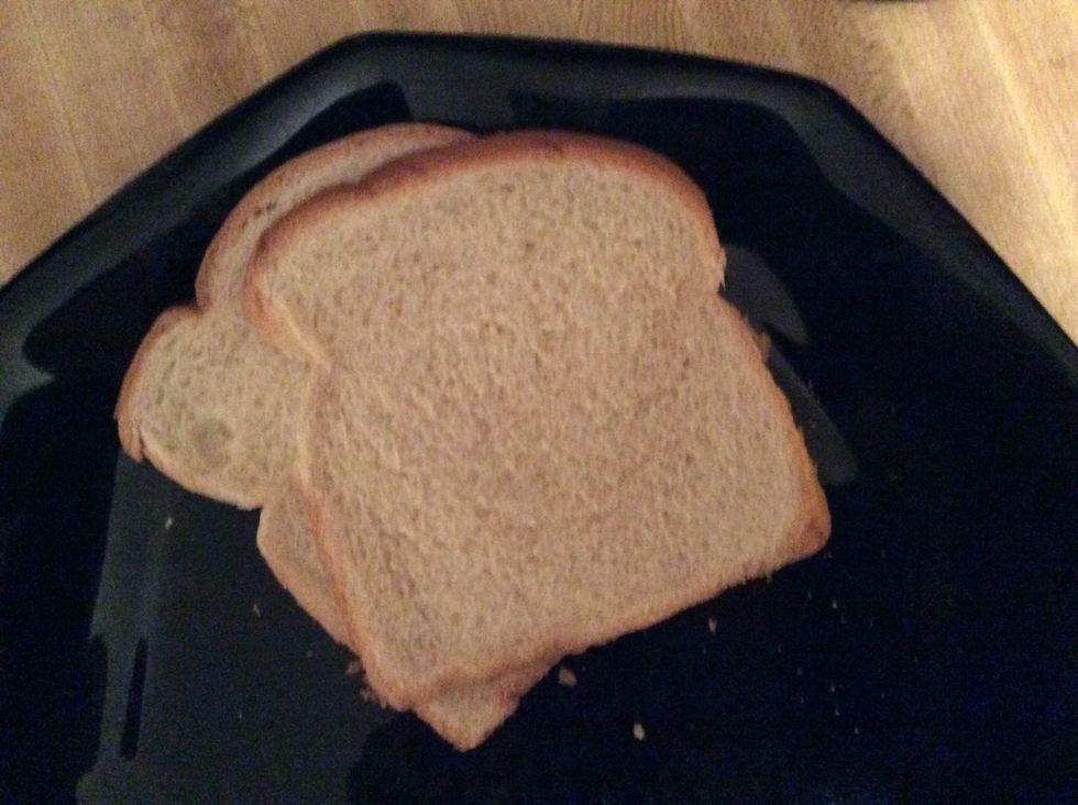 Get 2 slices of white bread