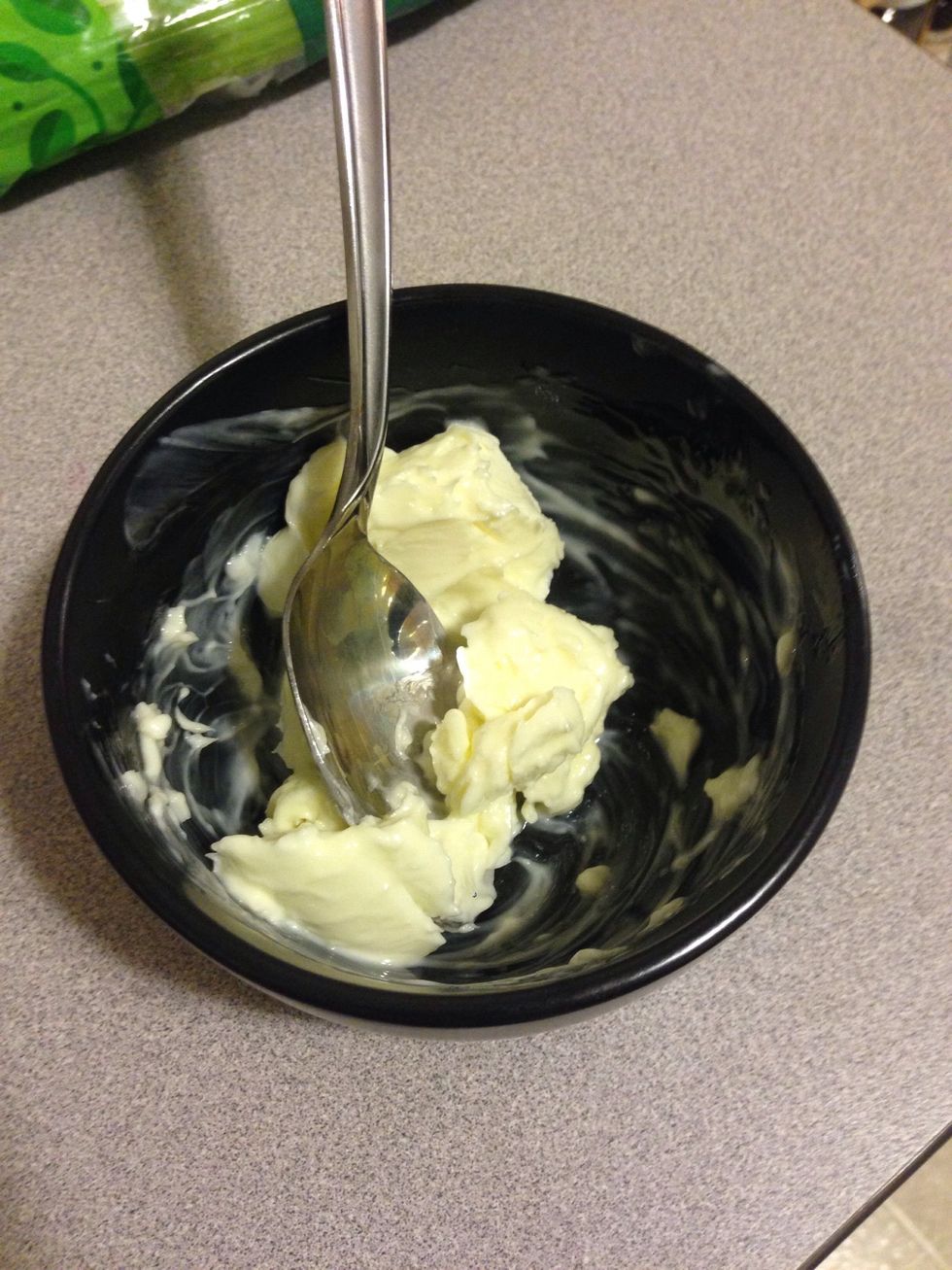 Get 2 Tbsp of butter and soften it.