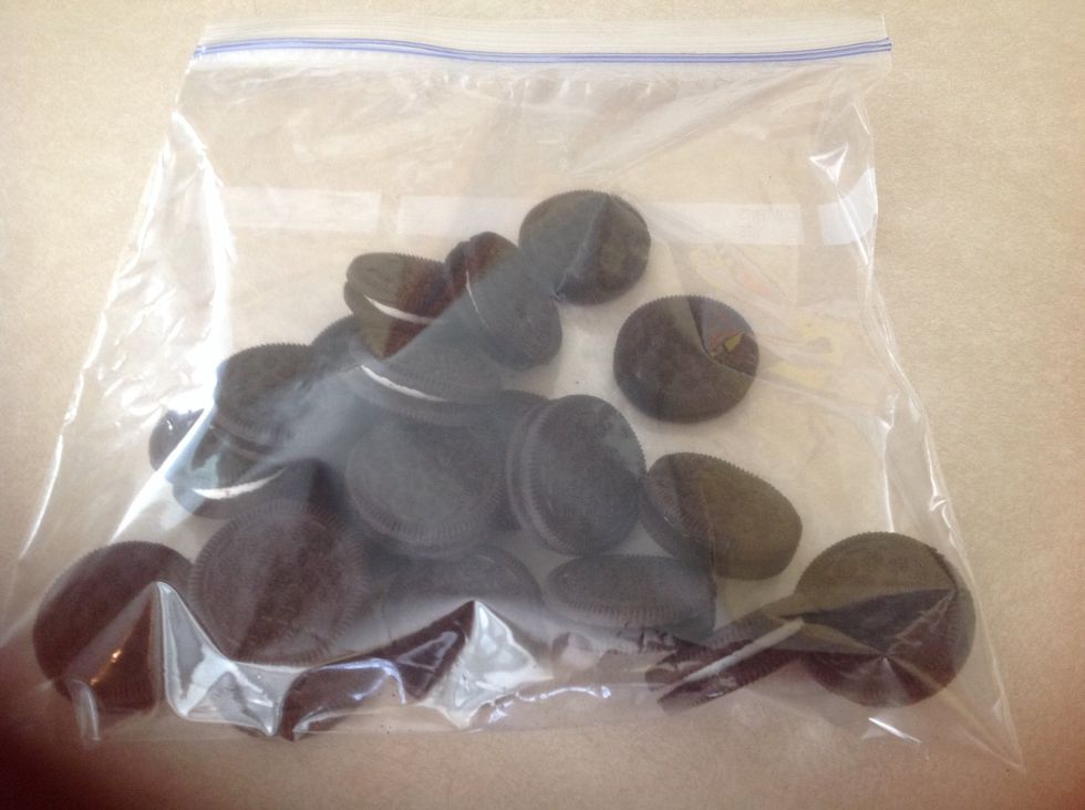 Get 20 Oreos and put them in a bag!!!