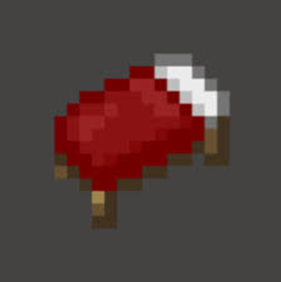 get 3 wool from a sheep and 3 planks put plank on the bottom of the 3 by 3 and in the middle of the 3 by 3 than you get a bed so you sleep the night
