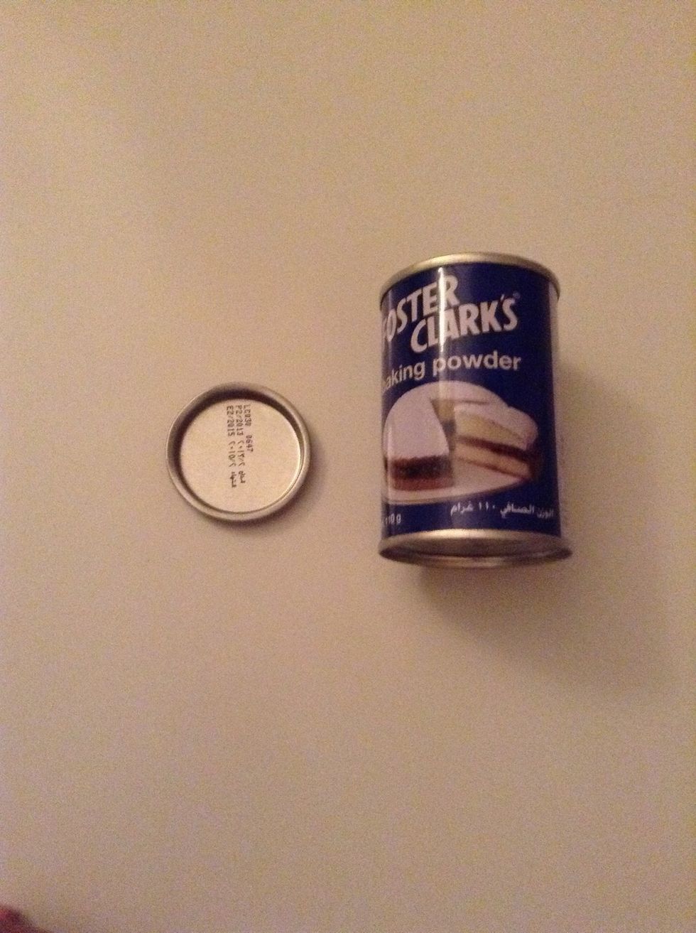 Get a cap from a jar or can. I used this cap from a baking soda can.