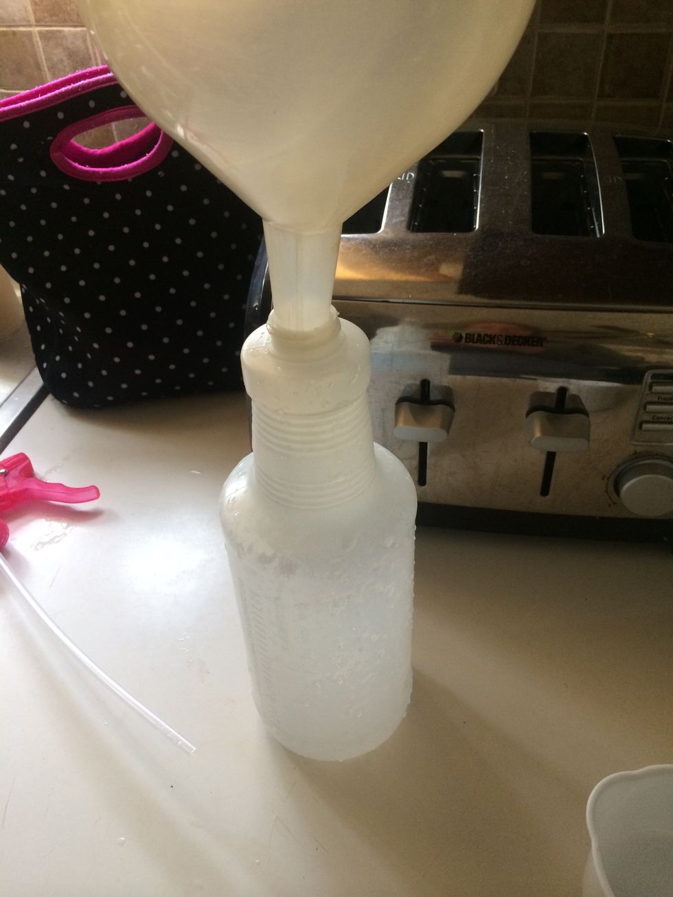 Get a clean spray bottle