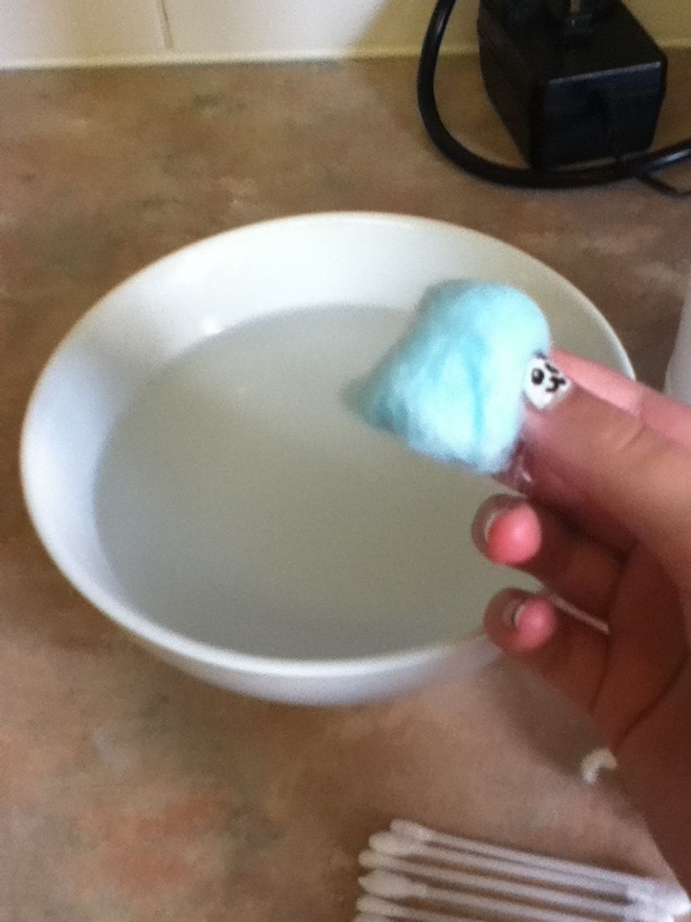 Get a cotton ball