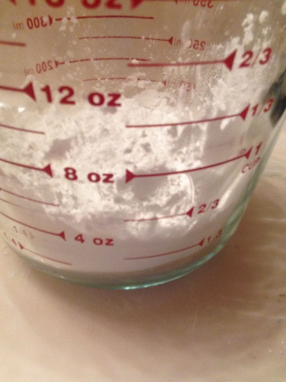 Get a half cup of corn starch