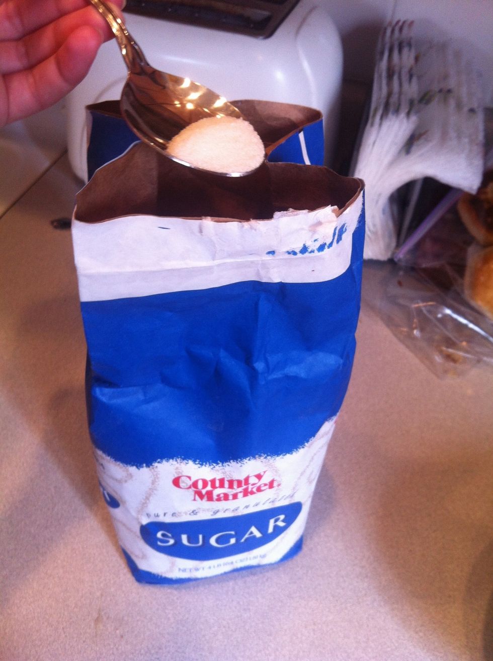 Get a half-tablespoon.