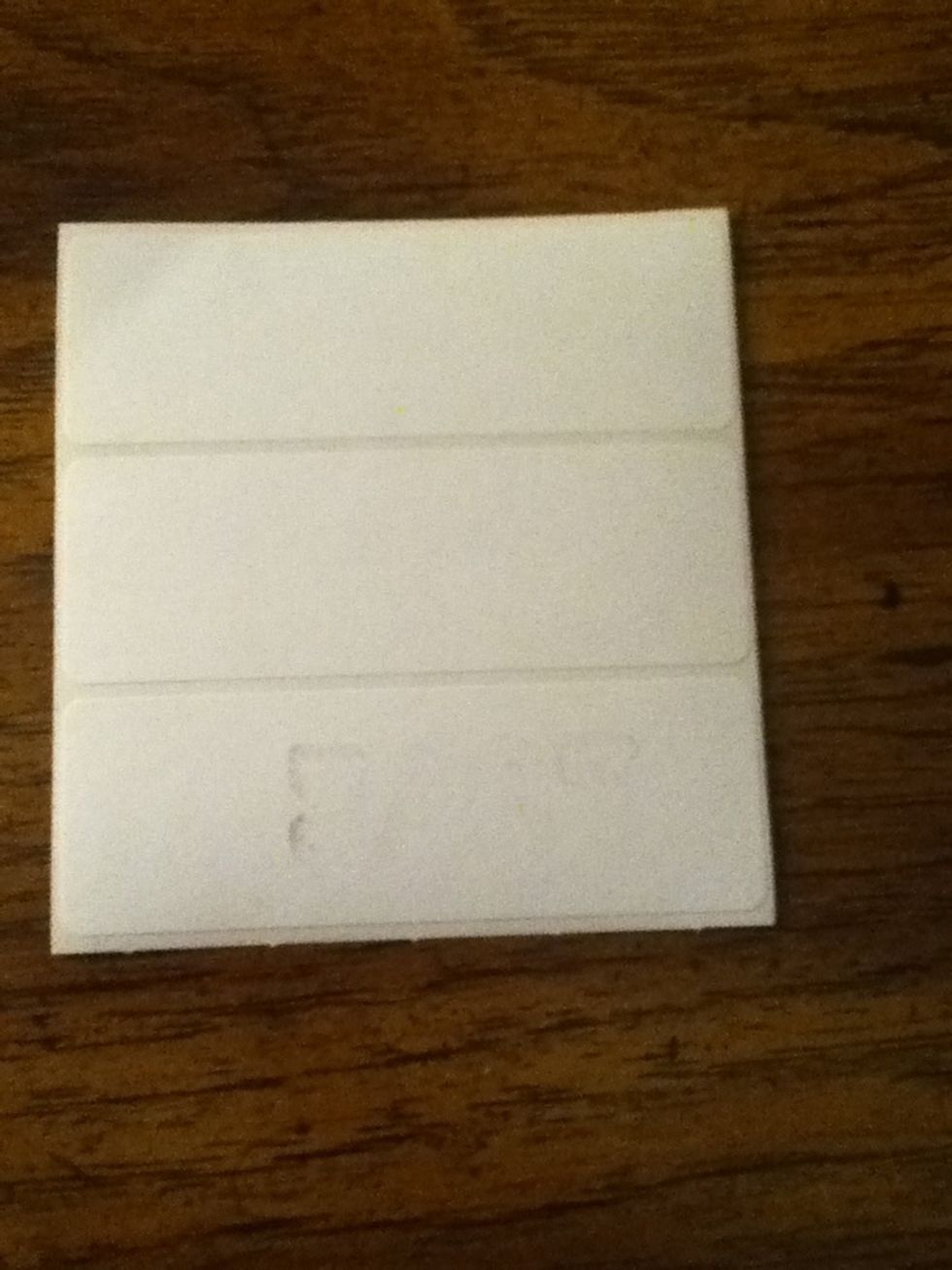 Get a label or a piece of paper