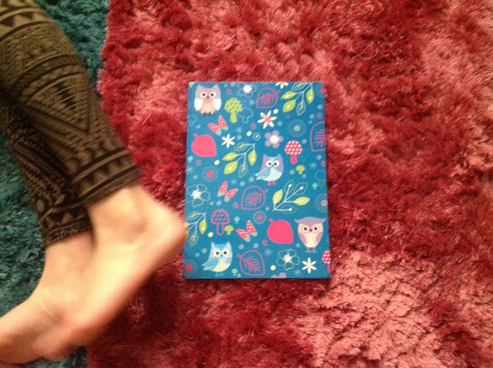 Get a notepad if you need one. And some feet. No not feet these are my sisters feet.