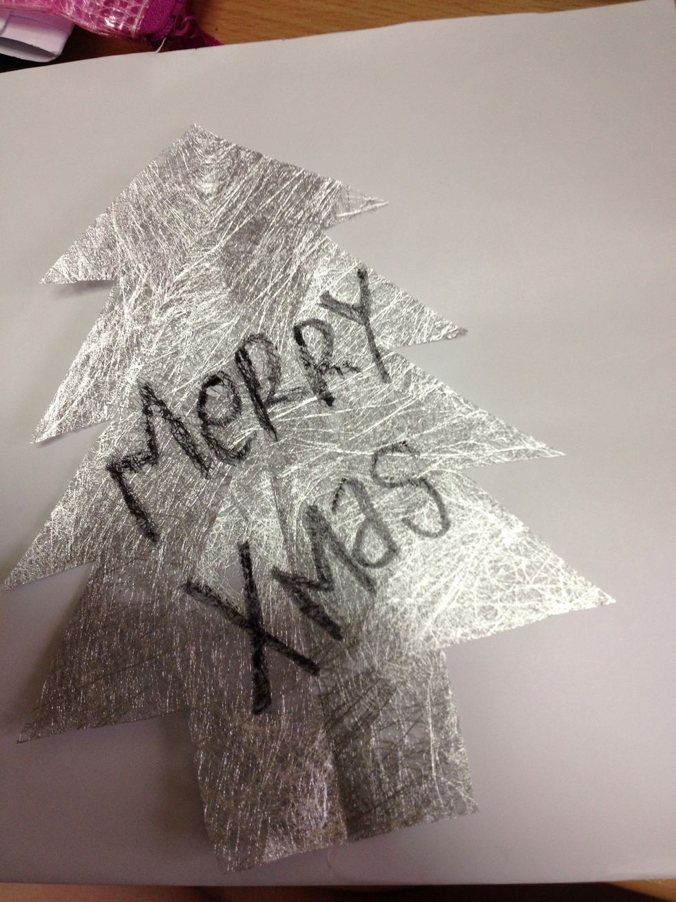 Get a paper to layer it below and start writing with marker