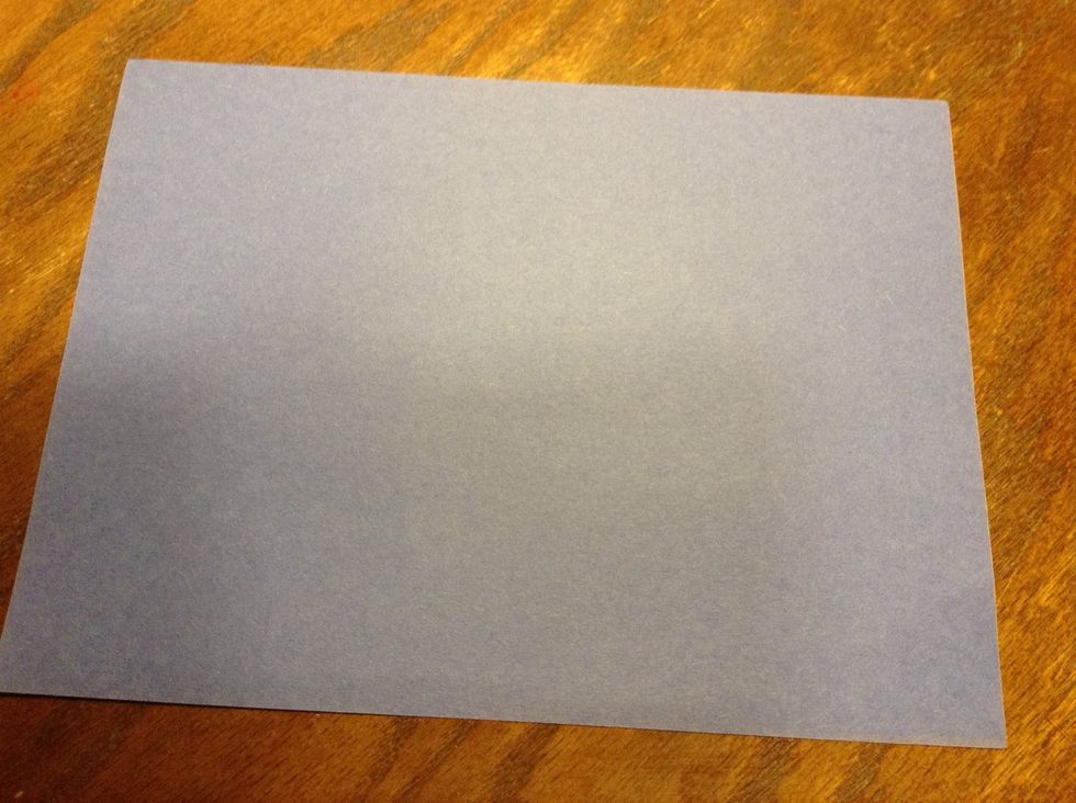 Get a piece of paper any color of your choice