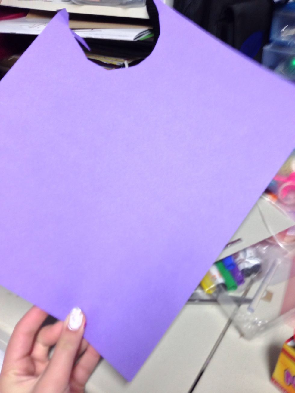 Get a piece of scrapbook paper that is in theme of your color