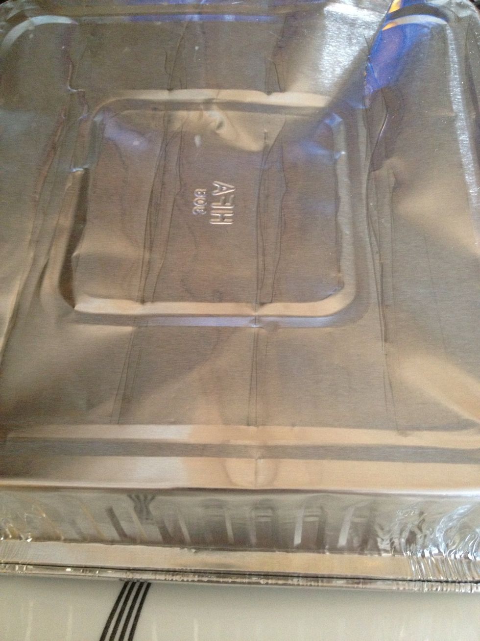 Get a plate and flip the tray upside down