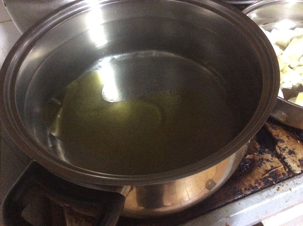 Get a saucepan and fill up with water with a little oil and salt