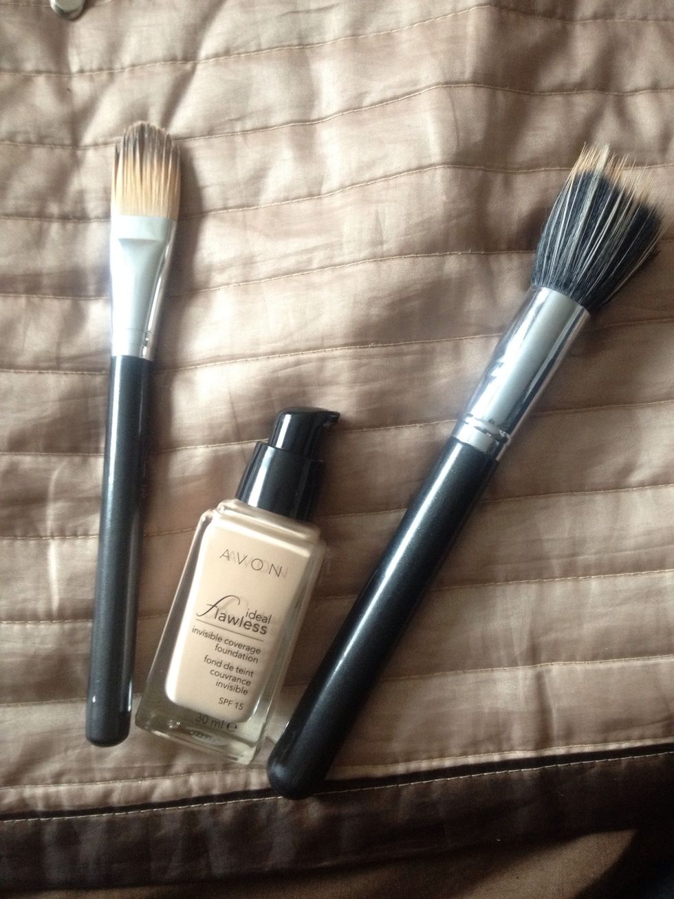 Get a shade that matches your naked skin, if in doubt always get the lighter option, getting a foundation that's too dark looks terrible!