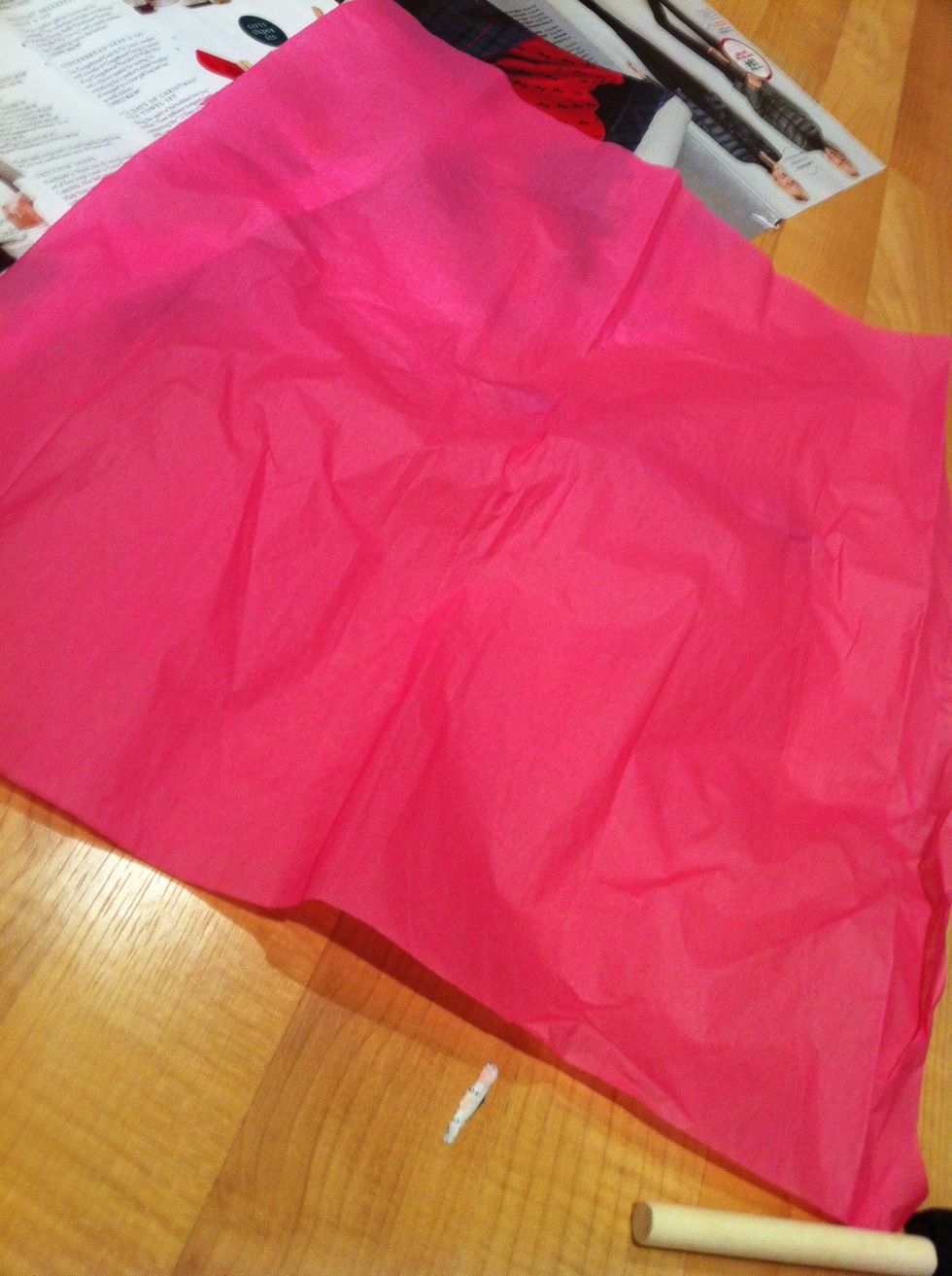 Get a sheet of tissue paper