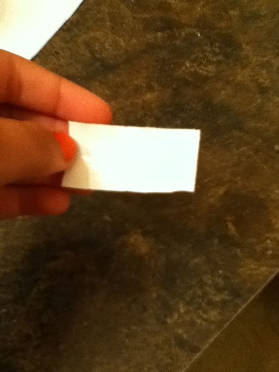 Get a small piece of tape
