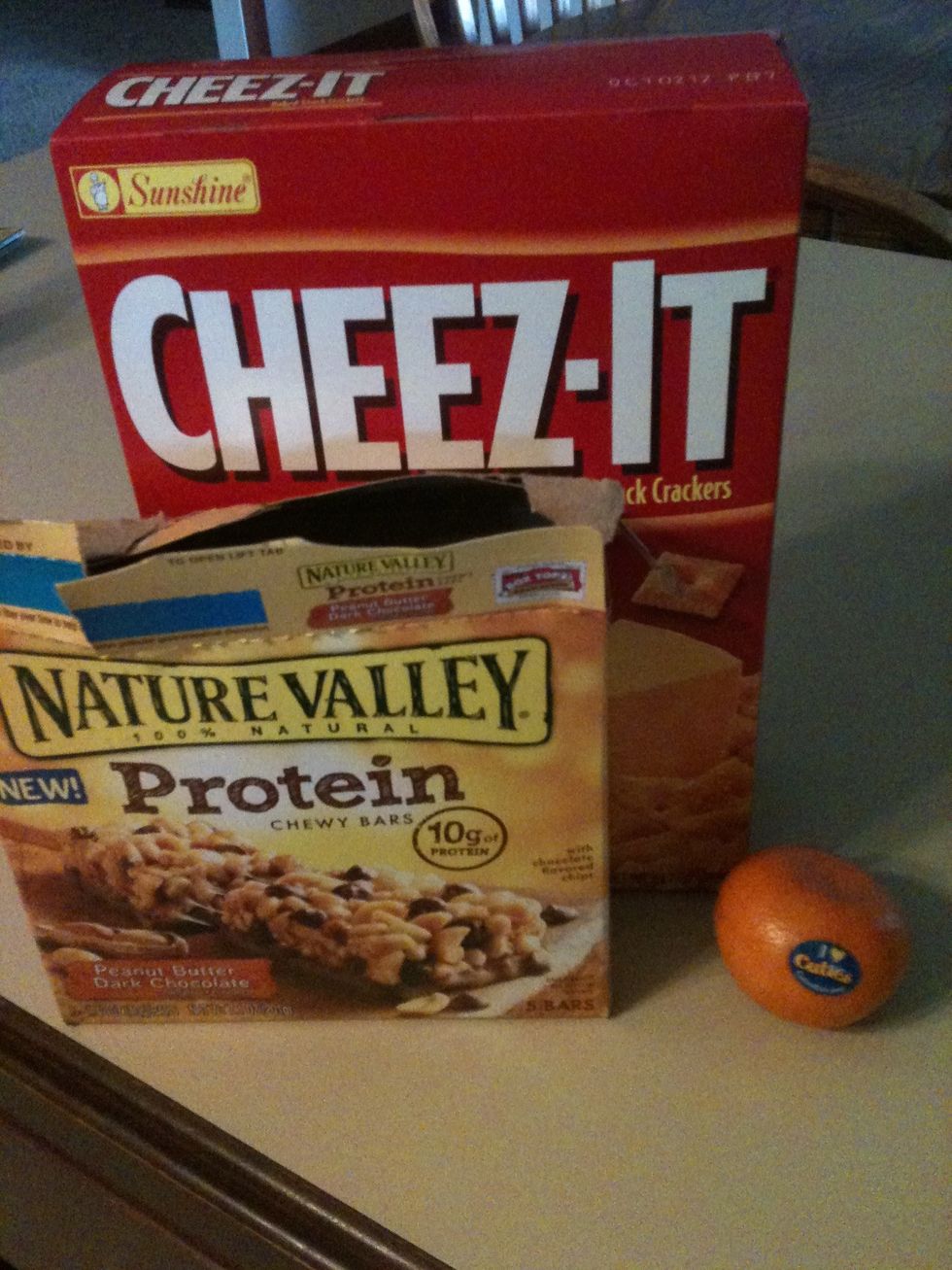 Get a snack!!(: nothing heavy, eat light. Nothing that makes your stomach upset!!