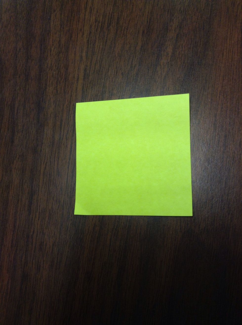 Get a square piece of paper.