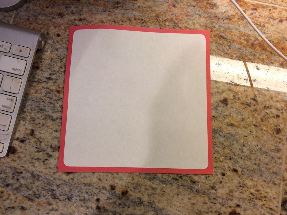 Get a square piece of paper