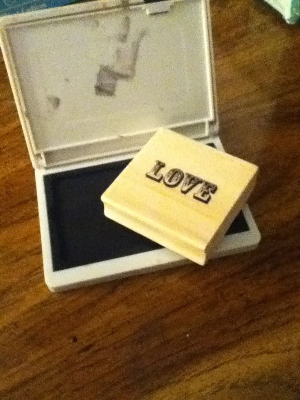 Get a stamp and stamp pad