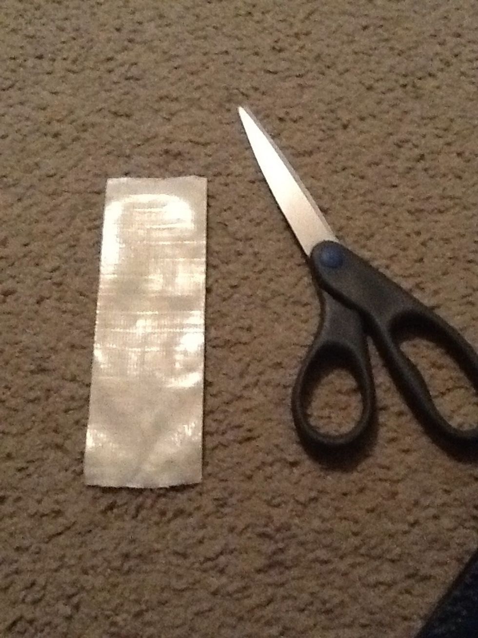 Get about 6-8inches of the ur base color mine is the mustache tape