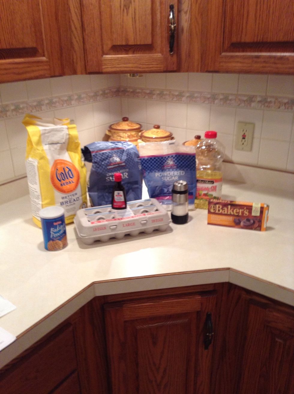 Get all of the ingredients out before you start.