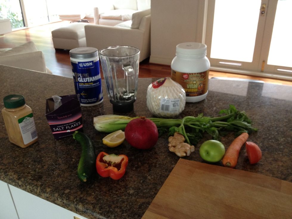 Get all the ingredients ready.